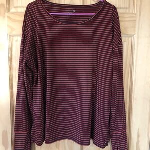 Gap Fit Long Sleeve Striped Shirt